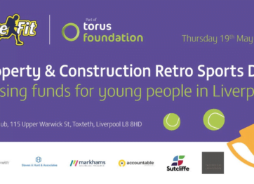 Sutcliffe is sponsoring a Retro Sports Day hosted by Torus Foundation