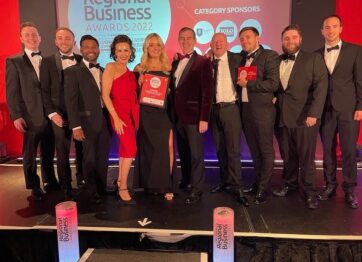 Sutcliffe wins Business of Year at the Regional Business Awards for the second year in a row